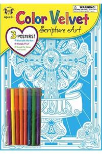 Let Us Fix Our Eyes on Jesus Hebrews 12:2 Color Velvet Art