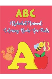 Abc Alphabet Animal Coloring Book For Kids