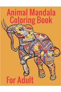 Animal Mandala Coloring Book For Adult