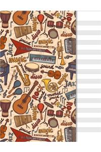 Blank Music Sheet Notebook