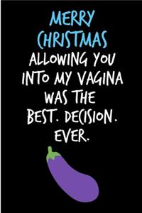 Merry Christmas, Allowing You Into My Vagina Was The Best. Decision. Ever