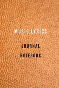 Music lyrics journal Lined Paper And Staff, Manuscript Paper For Notes, Lyrics And Music. For Musicians, Music Lovers, Students, Songwriting 105 Pages 6x9