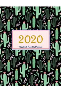 2020 Cute Cactus Cover Planner