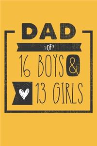 DAD of 16 BOYS & 13 GIRLS