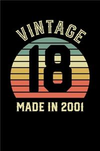 Vintage 18 Made In 2001