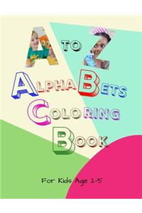 A to Z Alphabets Coloring Book