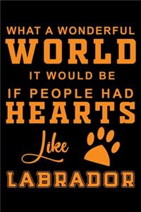 What A Wonderful World It Would Be If People Had Hearts Like Labrador