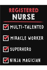 Registered Nurse Multi-Talented Miracle Worker Superhero Ninja Magician