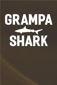 Grampa Shark: Family life Grandpa Dad Men love marriage friendship parenting wedding divorce Memory dating Journal Blank Lined Note Book Gift