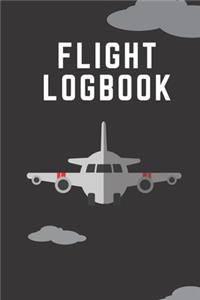 Flight logbook: Flight book for kids, teens, adults with room for notes, pilot flight crew signatures