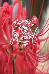 Remember why you started