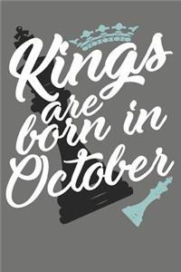 Kings Are Born in October - Birthday Month Journals