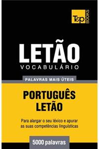 Vocabulário Português-Letão - 5000 palavras mais úteis