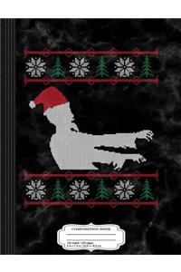 Zombie Santa Ugly Christmas Composition Notebook