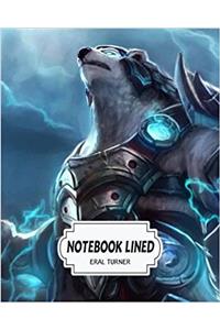 Notebook Lined Volibear: Notebook Journal Diary