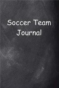 Soccer Team Journal Chalkboard Design