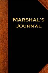 Marshal's Journal: (Notebook, Diary, Blank Book)