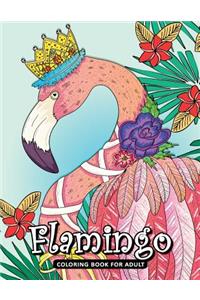 Flamingo Coloring Book for Adult