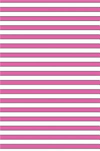 Lizzie Timewarp Notebook (pink and white striped)