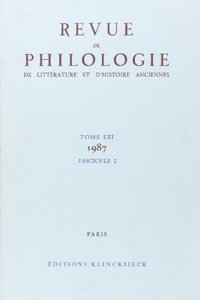 Revue de Philologie 1987/T61,2