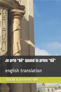 Je prie 