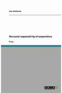 social responsibility of corporations