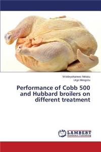 Performance of Cobb 500 and Hubbard broilers on different treatment
