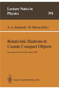 Relativistic Hadrons in Cosmic Compact Objects