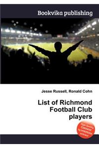List of Richmond Football Club Players