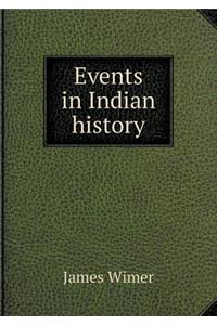 Events in Indian History