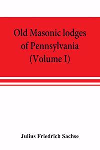 Old Masonic lodges of Pennsylvania, 