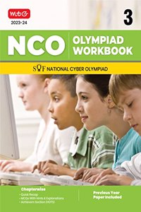 MTG National Cyber Olympiad (NCO) Workbook for Class 3 - Quick Recap, MCQs, Previous Years Solved Paper and Achievers Section - SOF NCO Olympiad Preparation Books For 2023-2024 Exam
