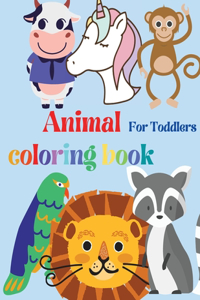 Animal coloring book, for toddlers