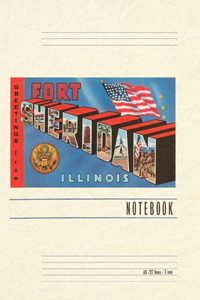 Vintage Lined Notebook Greetings from Ft. Sheridan, Illinois