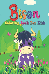 Bison Coloring Book For Kids