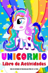 Libro di Attività Unicorno per Bambini 4-8 anni
