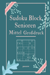 Sudoku Block Senioren Mittel Großdruck: Denksport Rätselbuch Logical Für Senioren