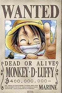 Wanted Monkey.D.Luffy poster