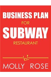 Business Plan For Subway Restaurant
