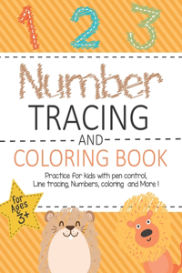 Number Tracing and Coloring Book