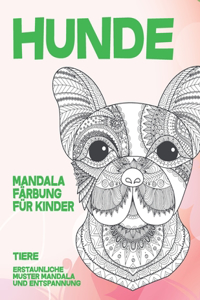Mandala Färbung für Kinder - Erstaunliche Muster Mandala und Entspannung - Tiere - Hunde