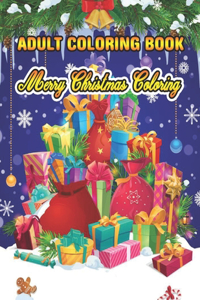 Adult Coloring Book Merry Christmas Coloring