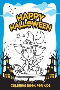 Happy Halloween Coloring Book For Kids