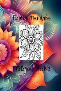 Beautiful Flower Mandala Coloring Book 3
