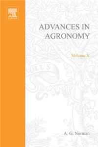 Advances in Agronomy Volume 10