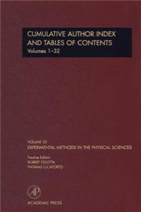 Cumulative Author Index and Tables of Contents Volumes1-32