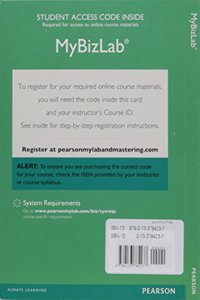 2014 Mylab Intro to Business with Pearson Etext -- Access Card -- For Better Business