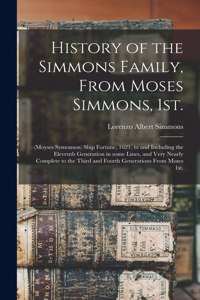 History of the Simmons Family, From Moses Simmons, 1st.