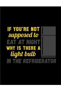 If You're Not Supposed To Eat At Night Why Is There A Light Bulb In The Refrigerator