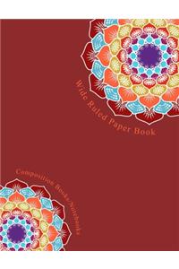 Wide Ruled Paper Book